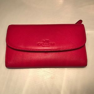 Coach wallet with check holder